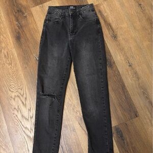 Cotton On Black Distressed Skinny Jeans